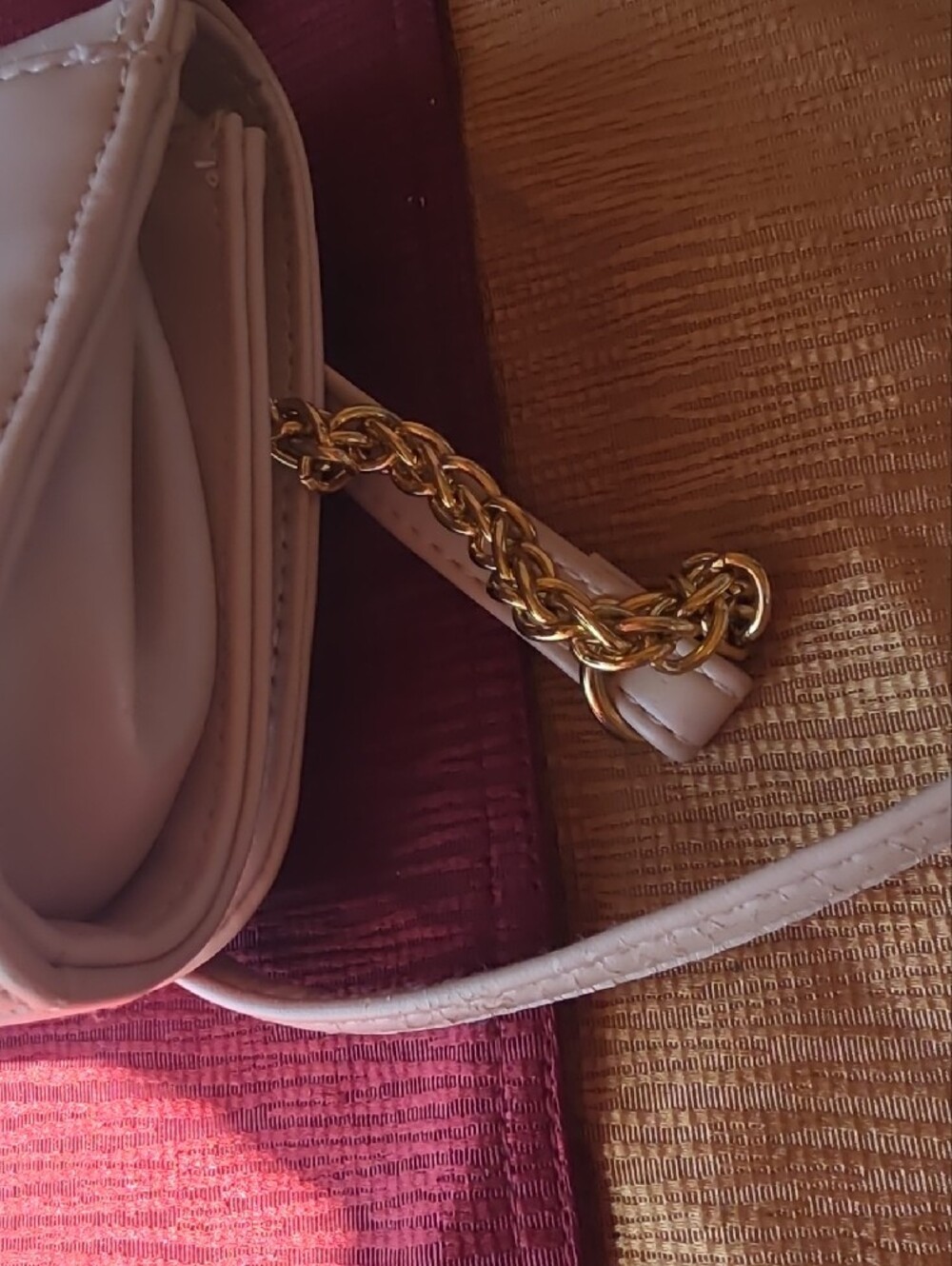 Liz Dusty Rose Crossbody Bag with Gold Accent Good Unused Condition - Picture 10 of 12